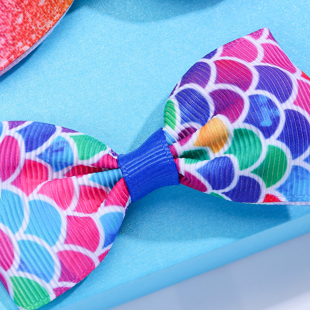 10Pcs Pink Hair Bows Clips