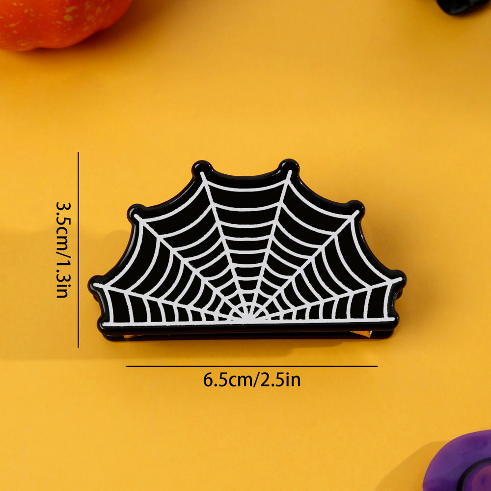 Halloween Spider Cobweb Hair Claw Clips