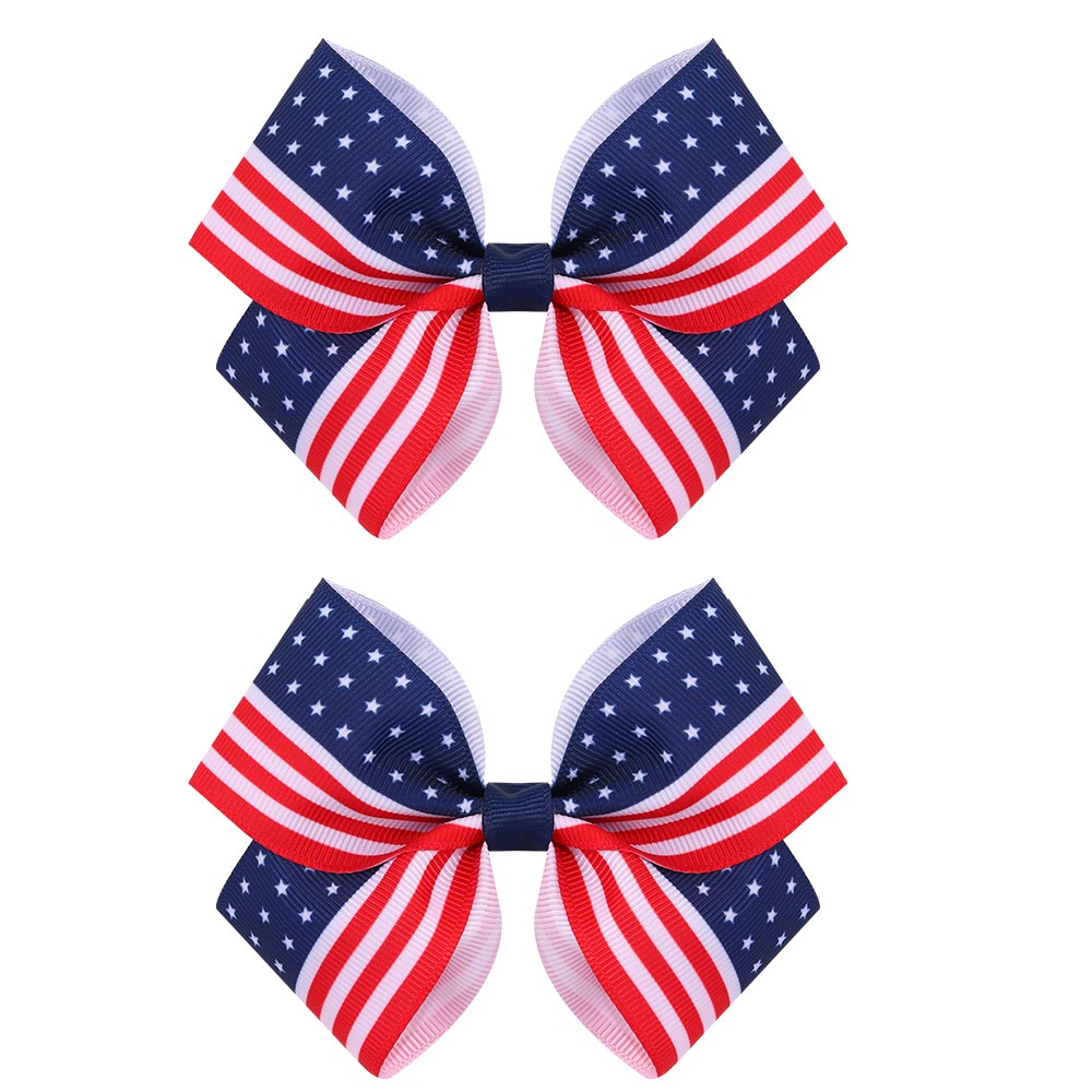 2pcs 4th of July Hair Bows Clips