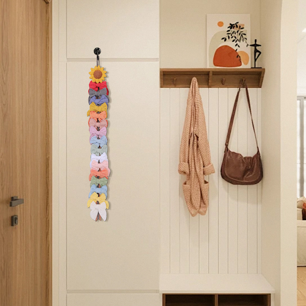 1Pc Sunflower Hair Bow Clips Holder Organizer