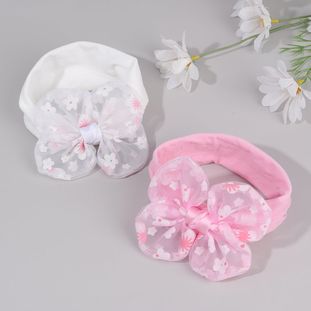 Baby Bow Knot Elastic Hairband Flower Infant Headband for Baby