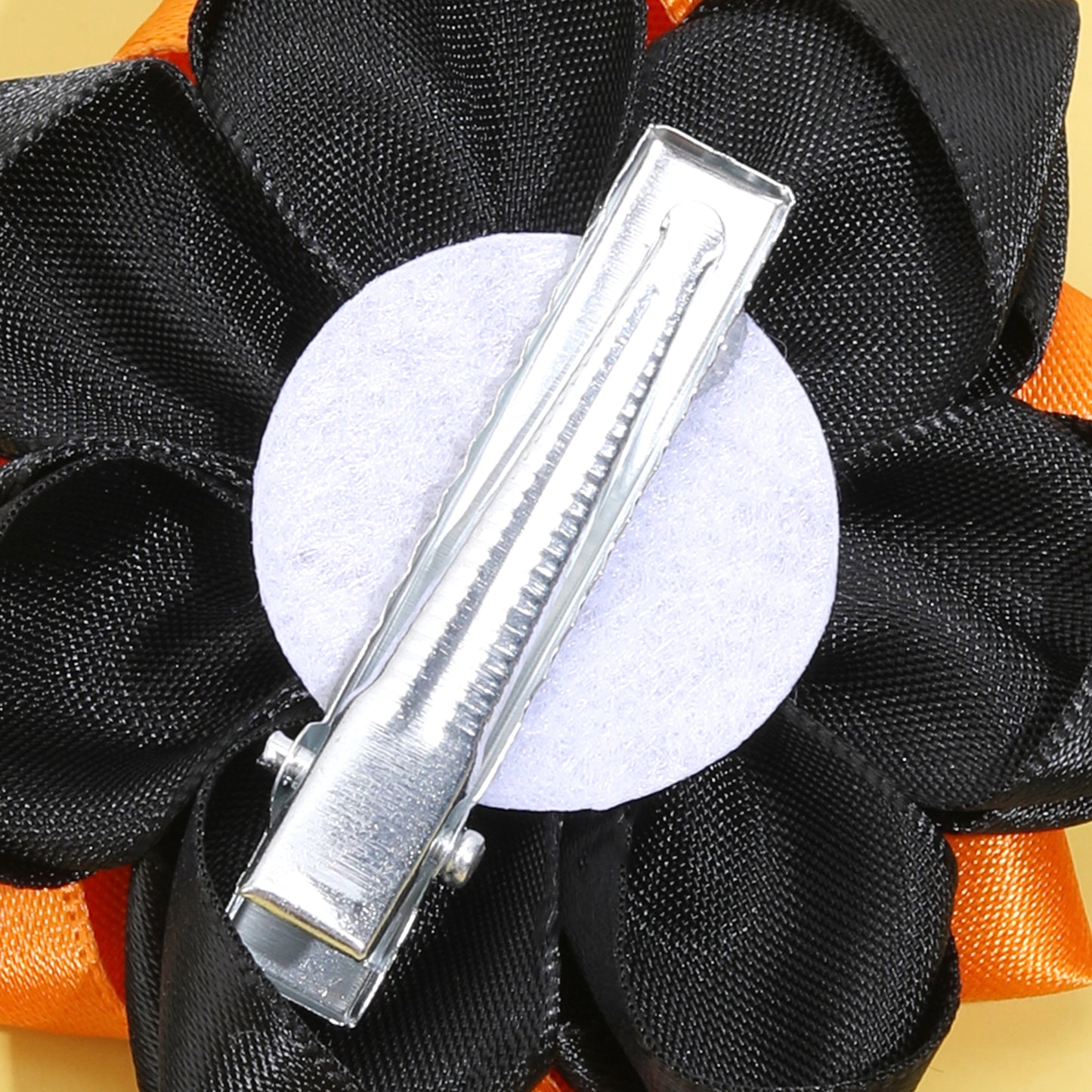 Halloween Spider Satin Flower Hair Bows