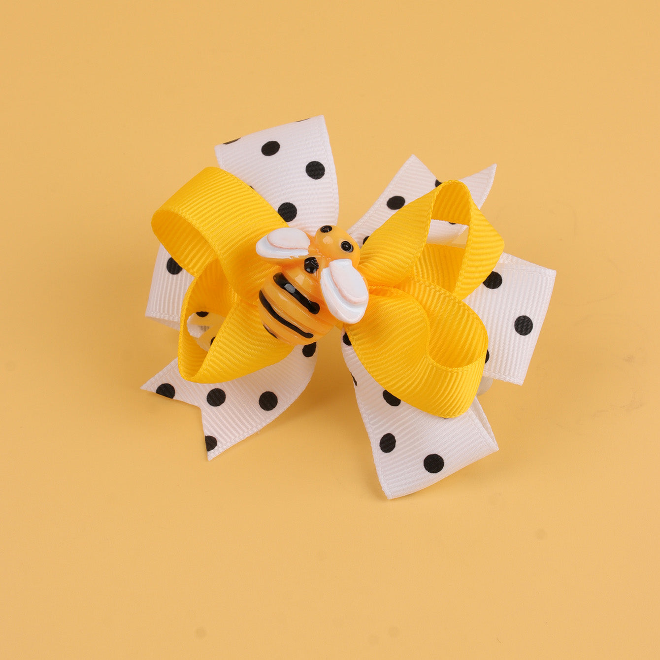20Pairs Bee Hair Bows Clips Polka Wholesale