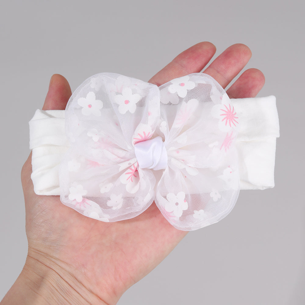 Baby Bow Knot Elastic Hairband Flower Infant Headband for Baby
