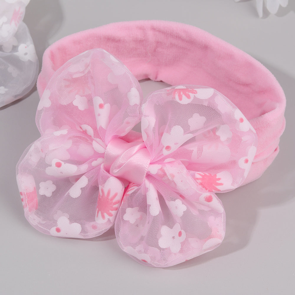 Baby Bow Knot Elastic Hairband Flower Infant Headband for Baby