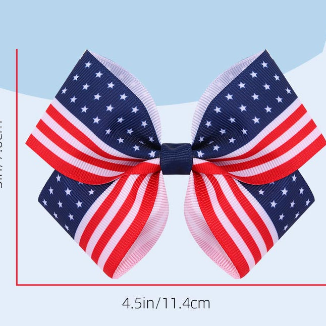 2pcs 4th of July Hair Bows Clips