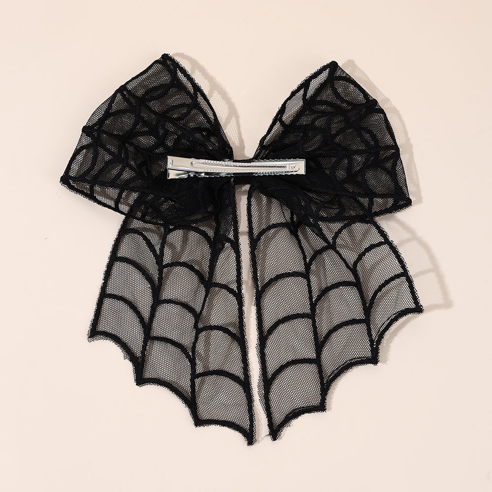 Mesh Boutique Hair Bow Clip Halloween Hair Clip for Girls Kids