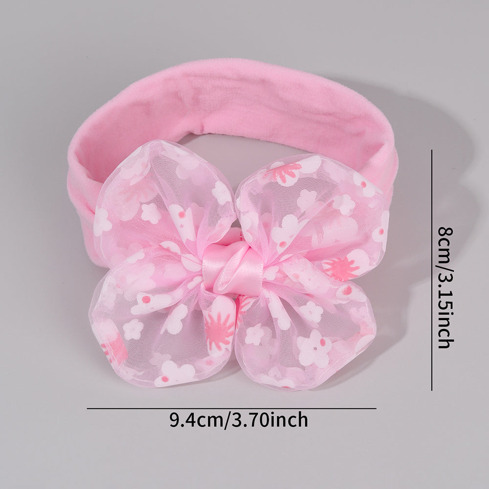 Baby Bow Knot Elastic Hairband Flower Infant Headband for Baby