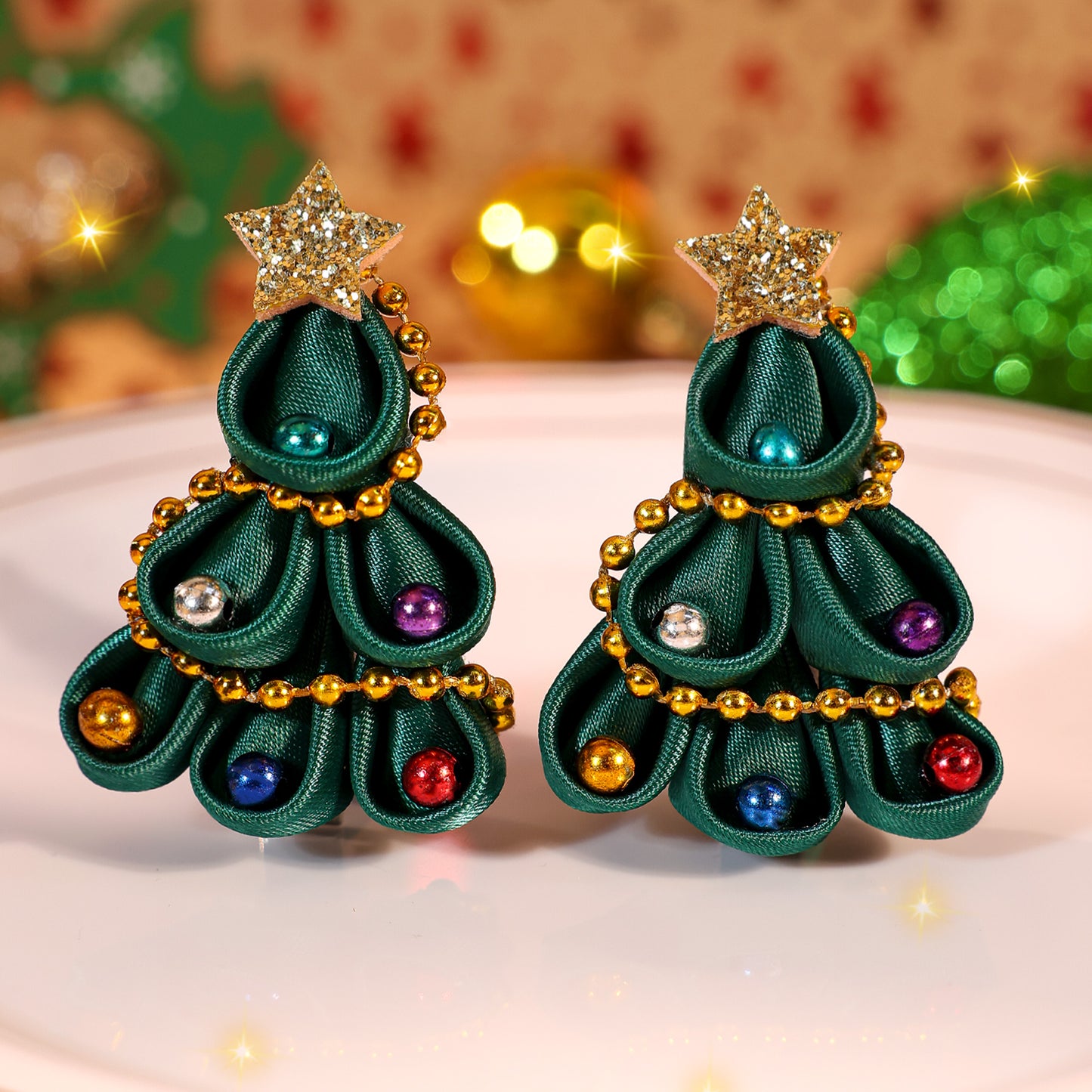 20pairs Christmas Tree Hair Clips