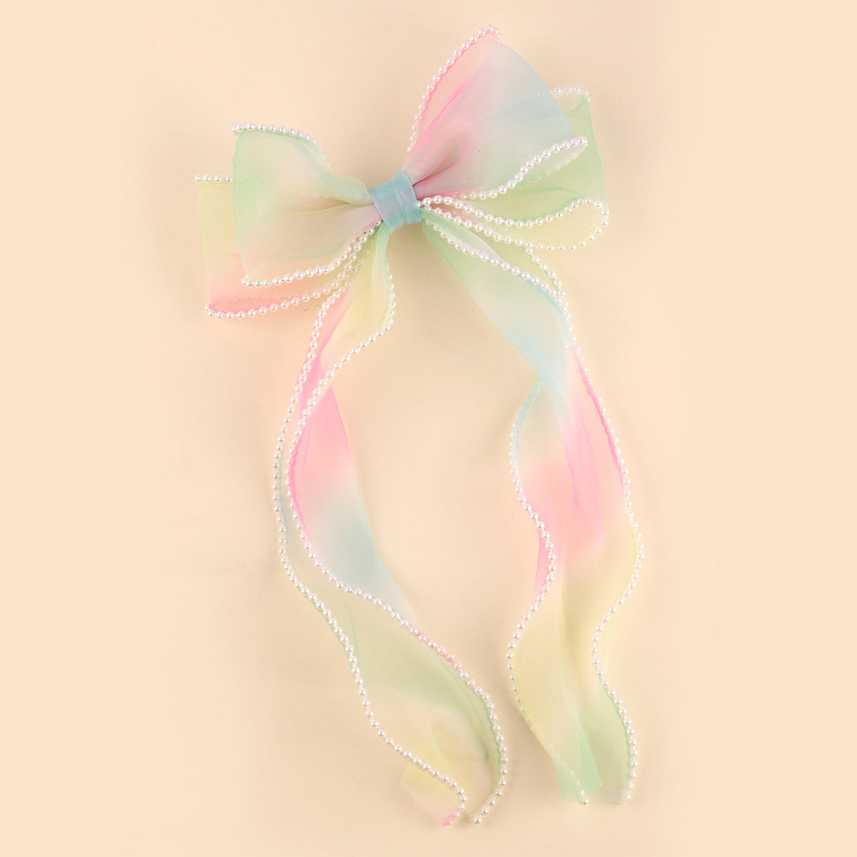 Pearl large Hair Bow Clips for Women