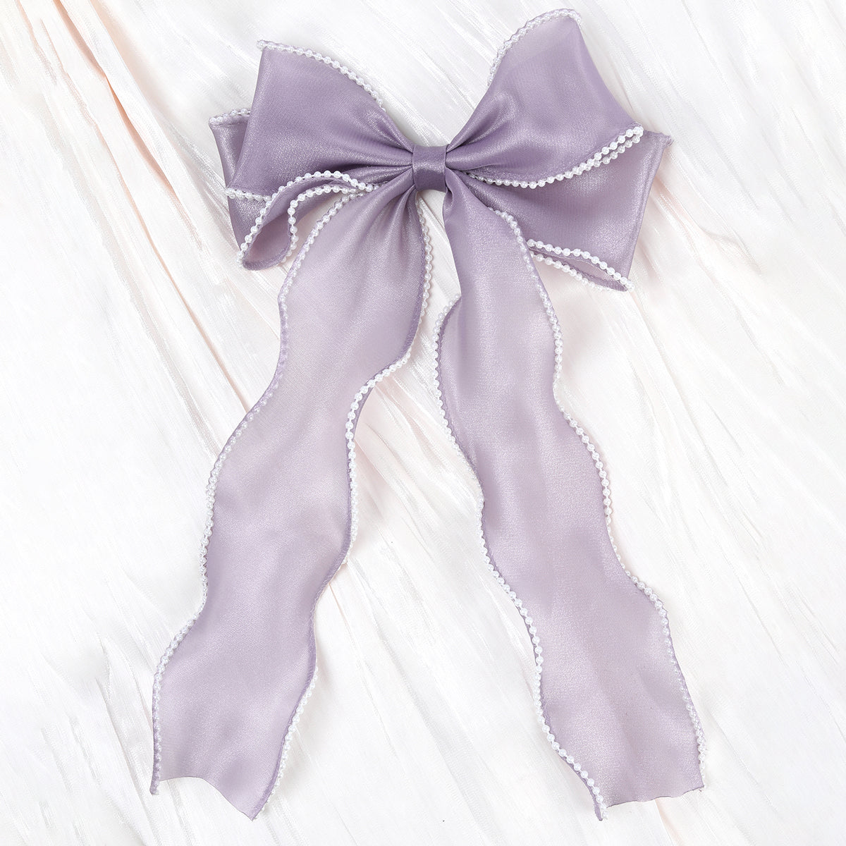 Pearl large Hair Bow Clips for Women