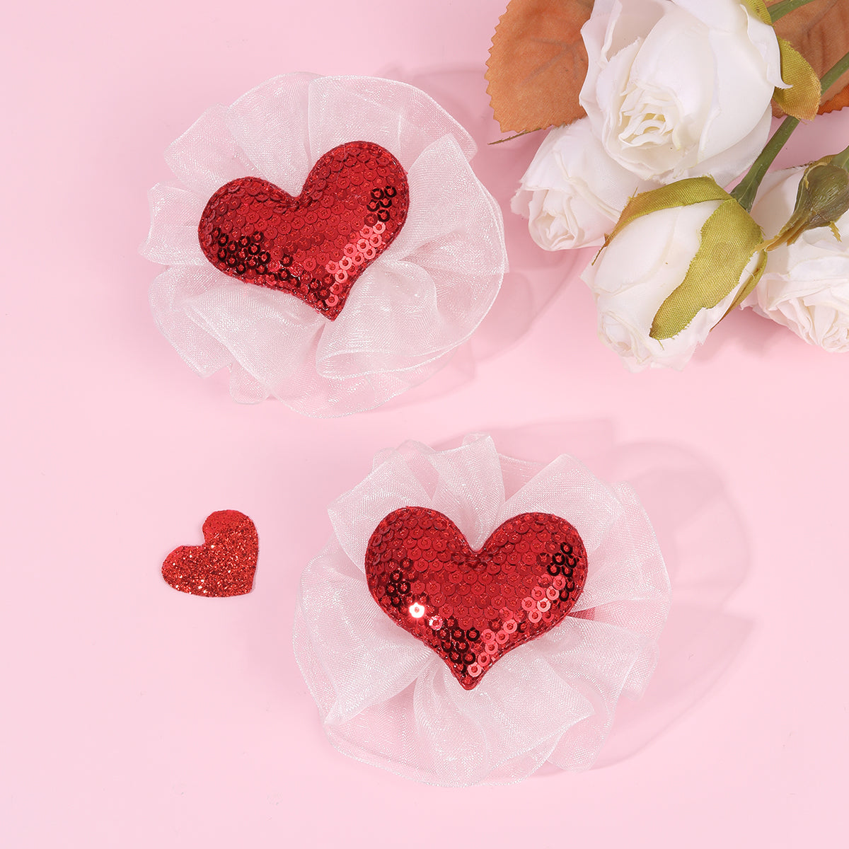2Pcs XOXO Valentine's day Hair Bow Accessories(13Design Available)