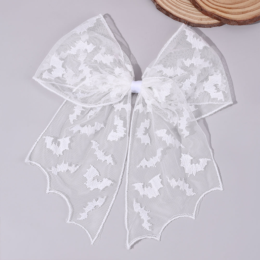 Mesh Boutique Hair Bow Clip Halloween Hair Clip for Girls Kids