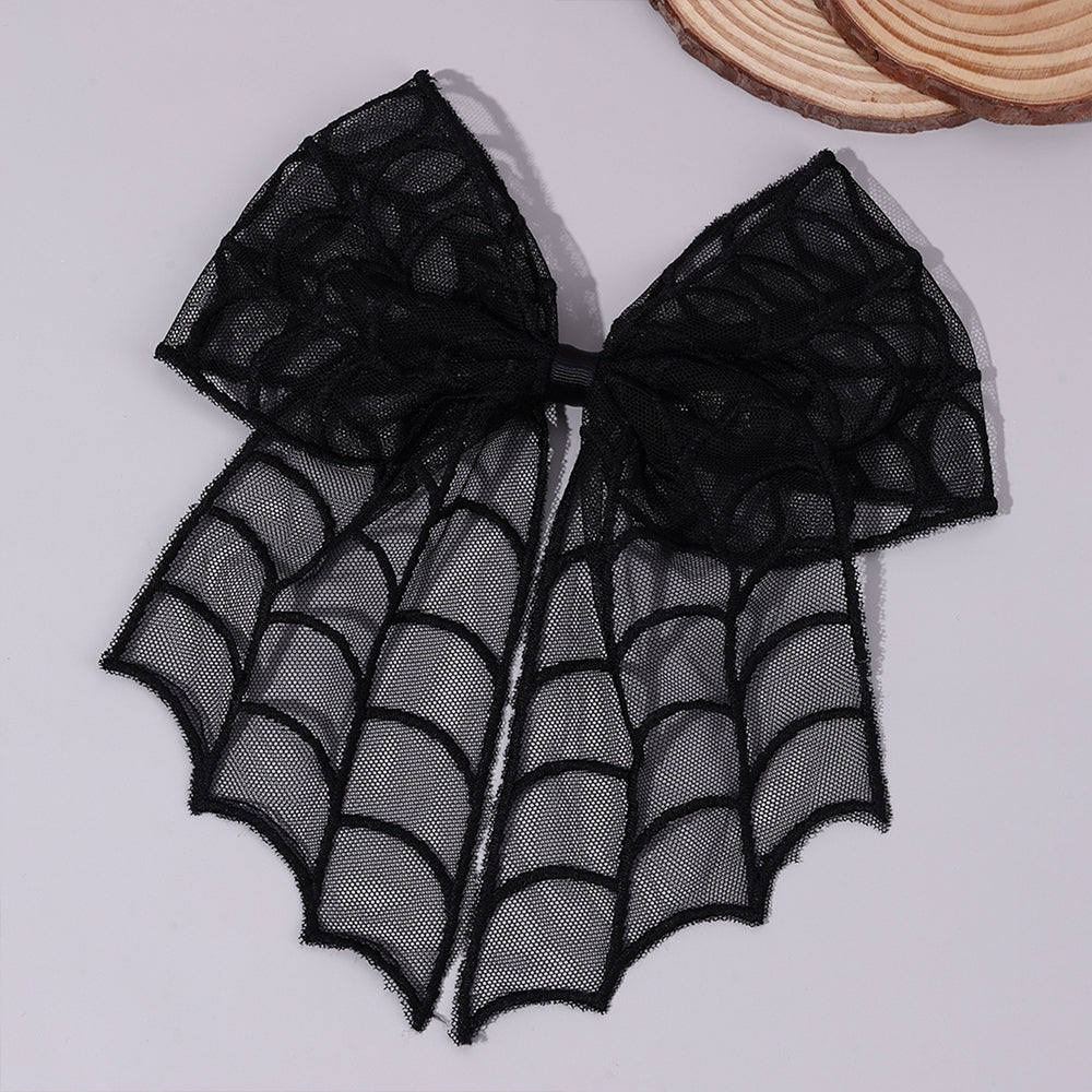 Mesh Boutique Hair Bow Clip Halloween Hair Clip for Girls Kids