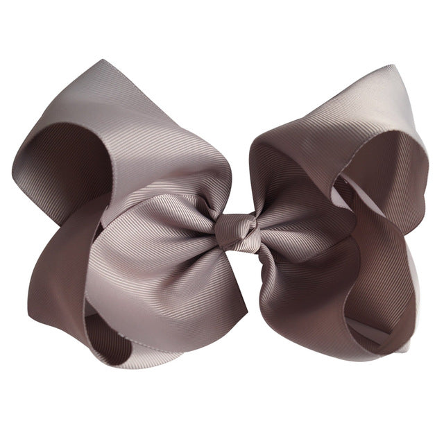 8 Inches Oversized Solid Color Hair Bows