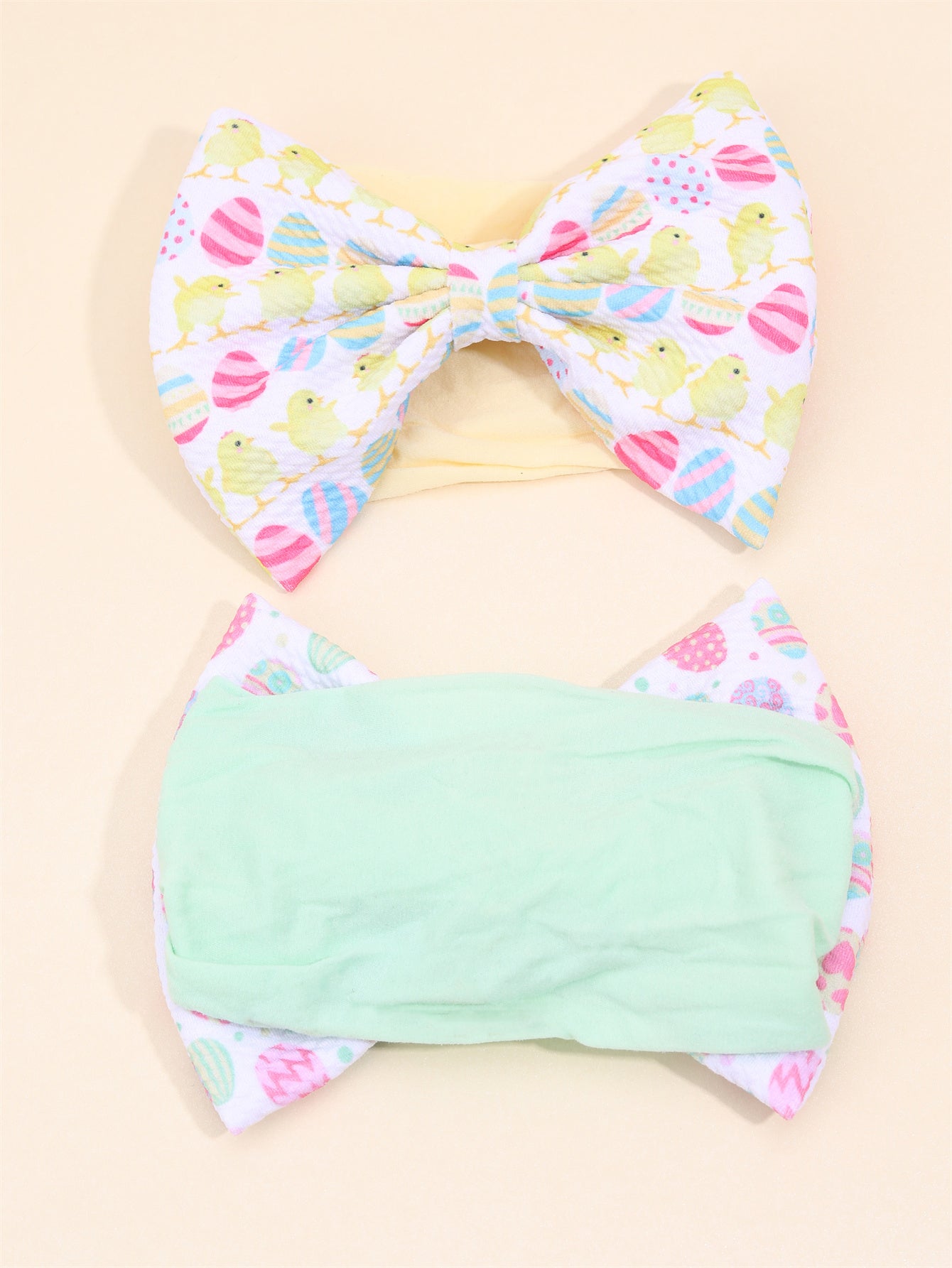 2PCS Easter Eggs Bullet Fabric Baby Headbands