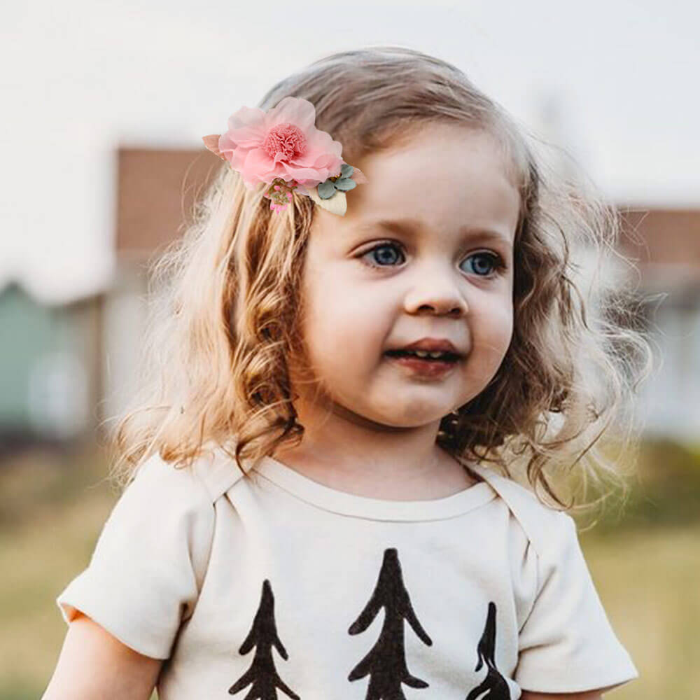 3pcs/set Cute Flower Hair Clips