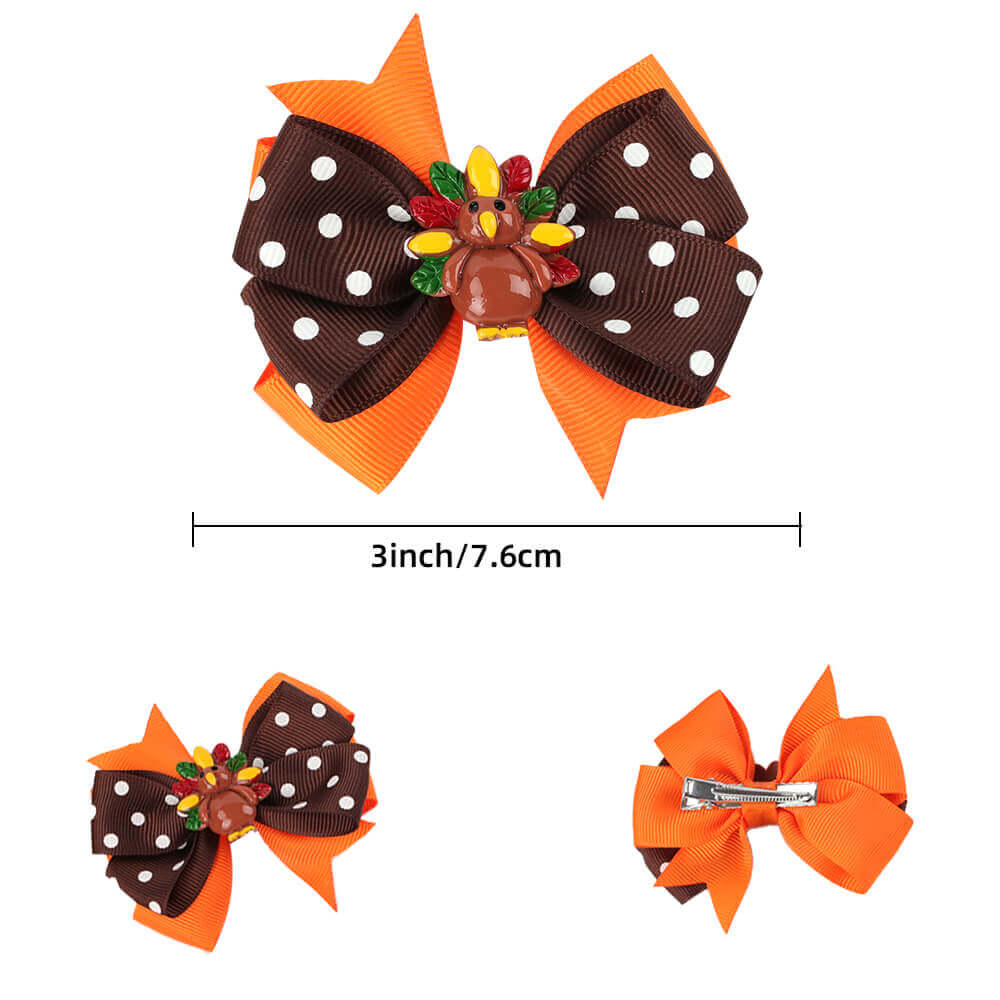 Thanksgiving Day Turkey Bow