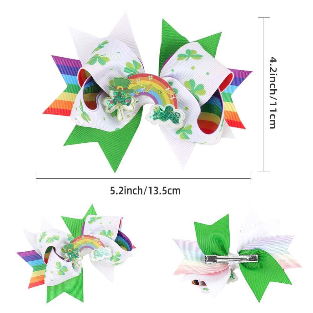 Quicksand Clover Green Hat Hair Bows