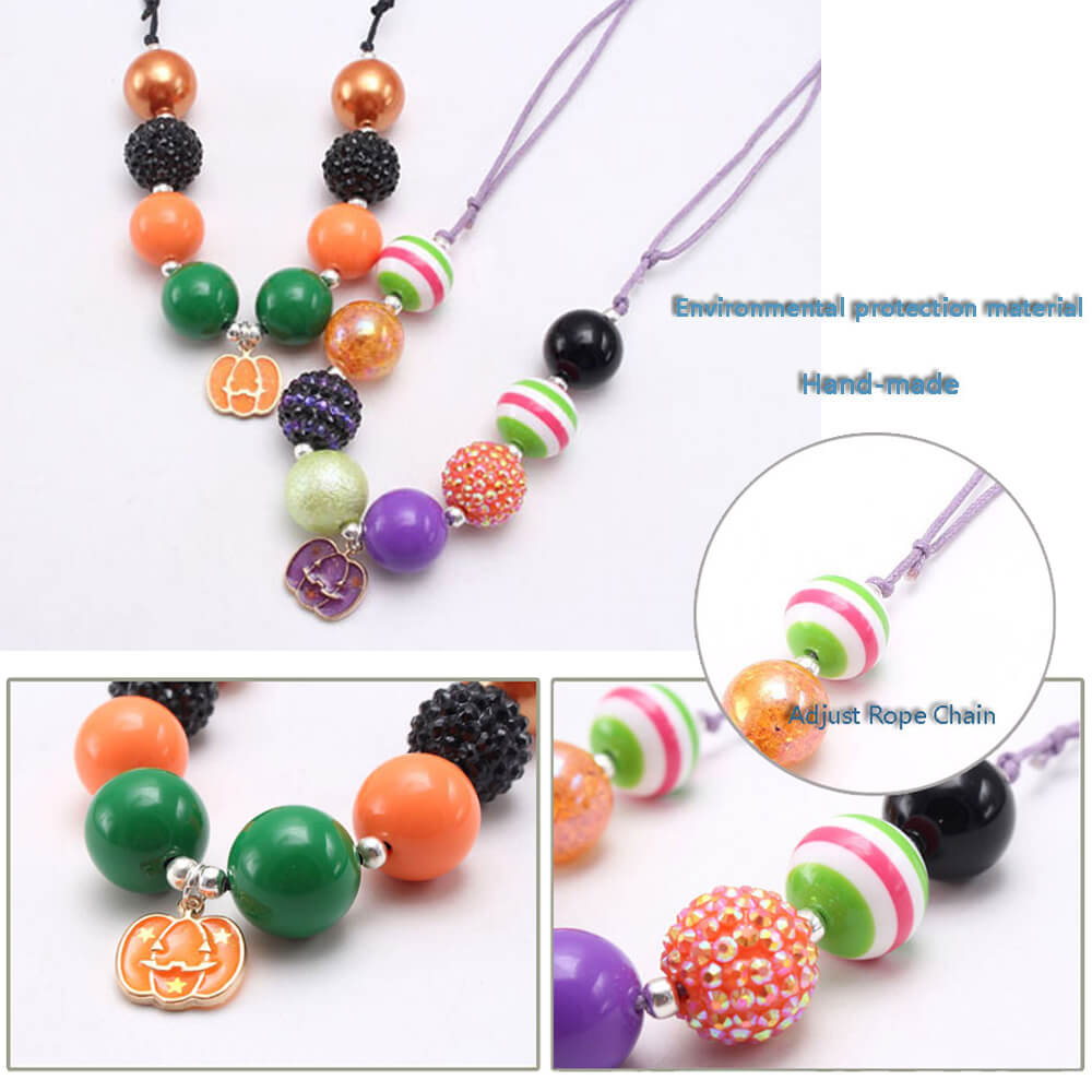 Halloween Pumpkin Pendant Necklace