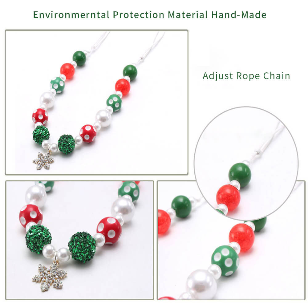 Christmas Snowflake Little Girl Necklace