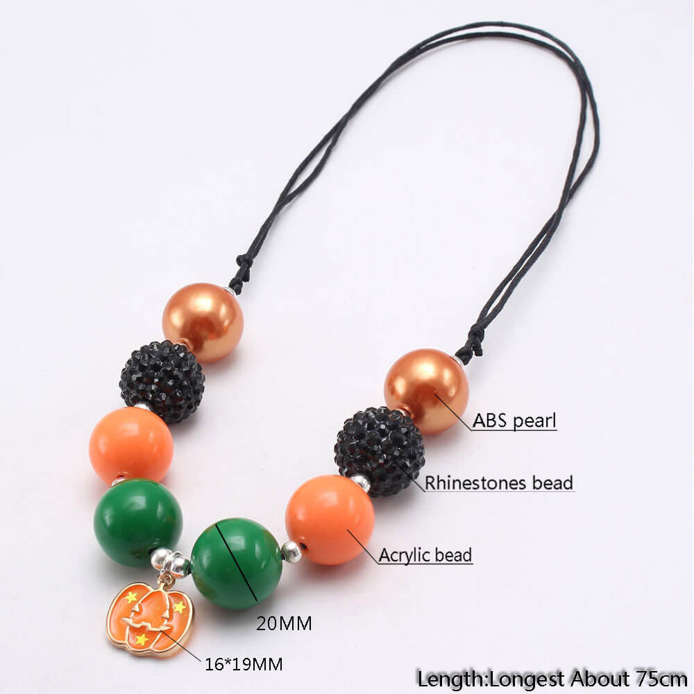 Halloween Pumpkin Pendant Necklace