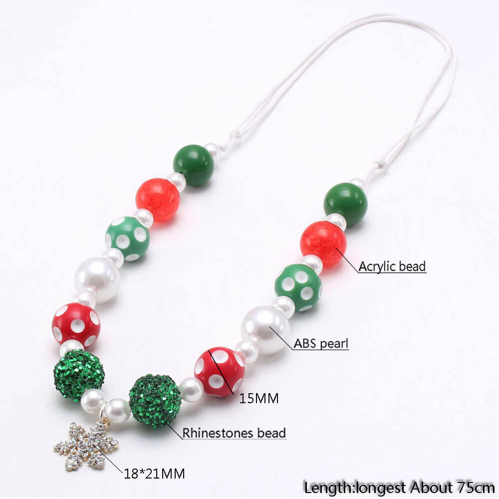 Christmas Snowflake Little Girl Necklace