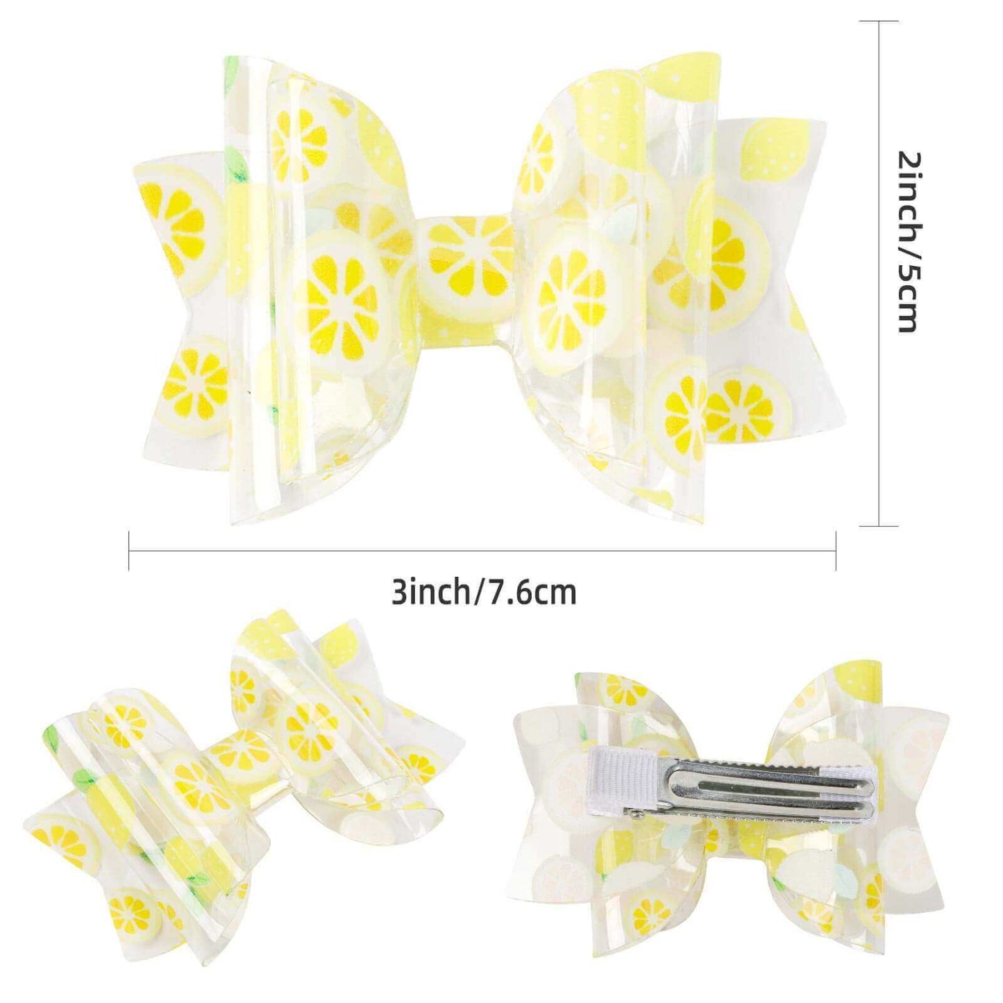 Swim Party Fruit Jelly Hair Bows