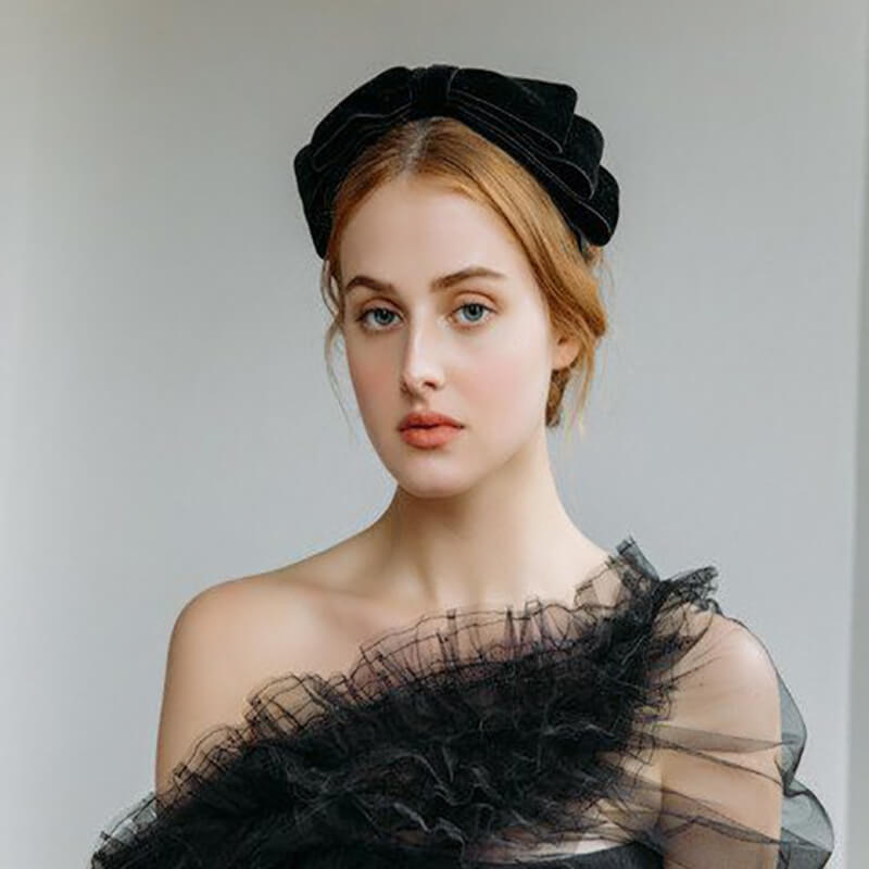 Vintage Velvet Bow Lady Headbands
