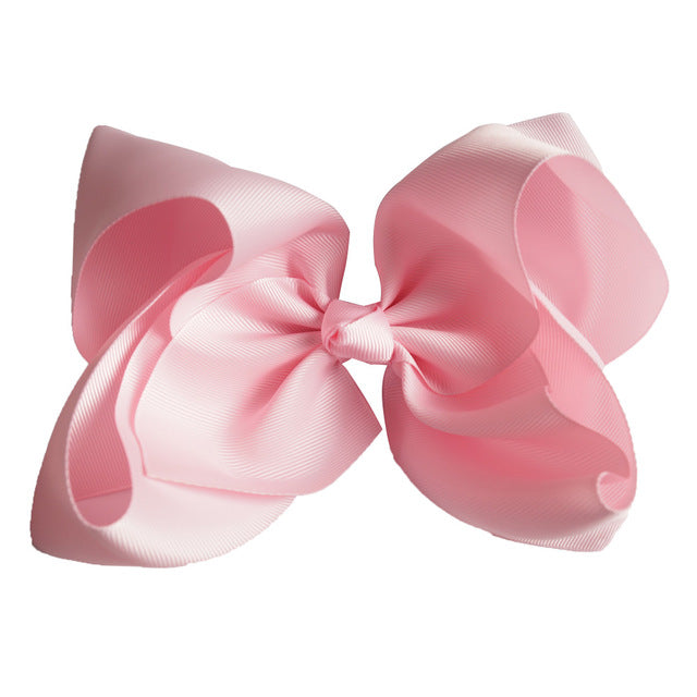 8 Inches Oversized Solid Color Hair Bows