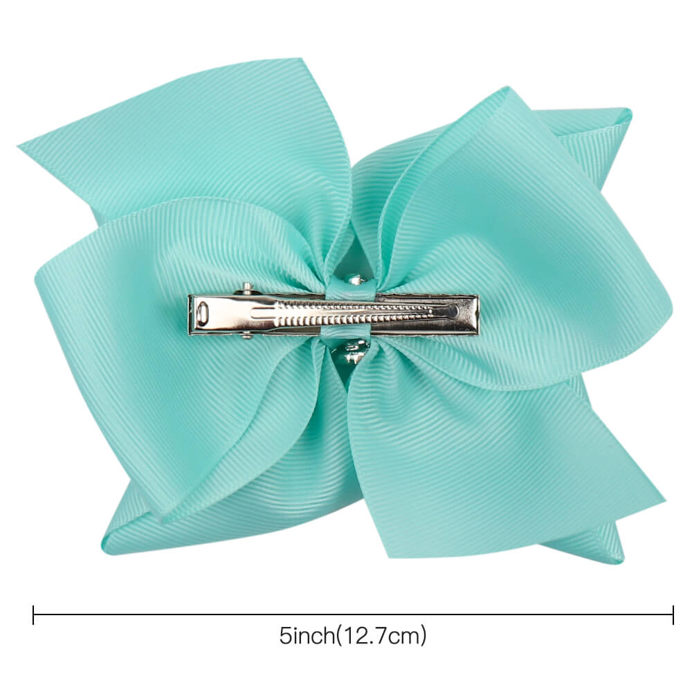 5'' Solid Stacked Rhinestone Hair Bows