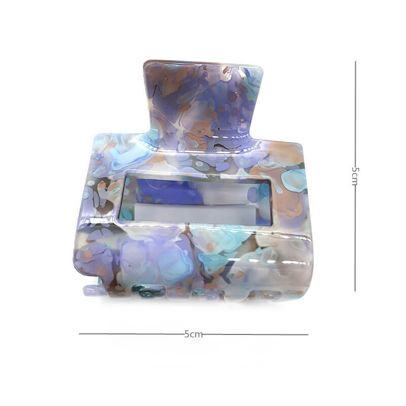 Square Acrylic Crab Claws Hair Clips