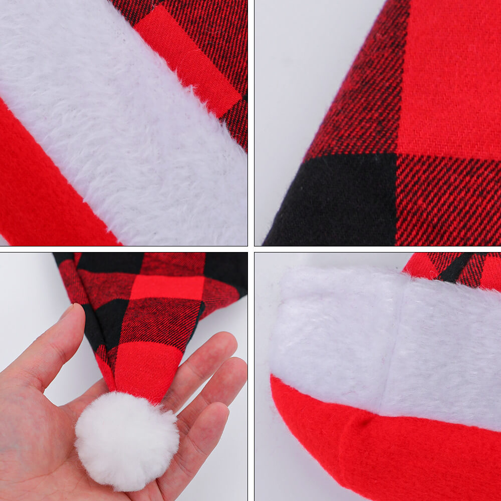 Christmas Plaid Hats