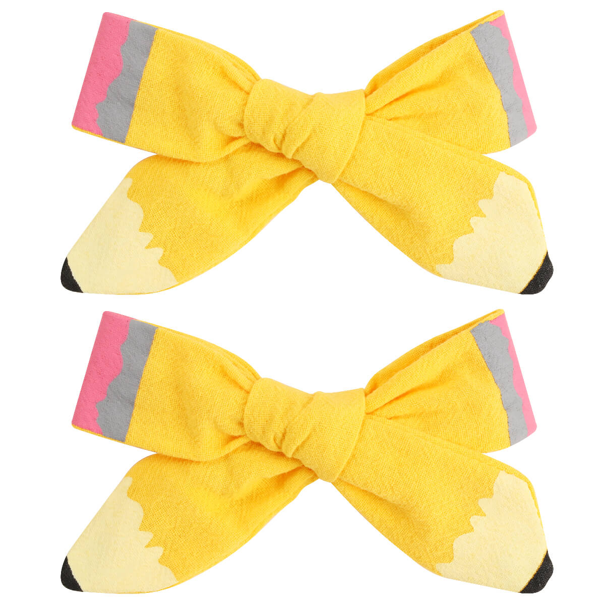 2PCS Cute Back to School Hair Bows