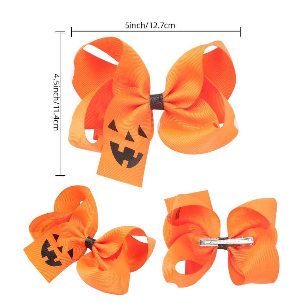Halloween Hair Bow Clips