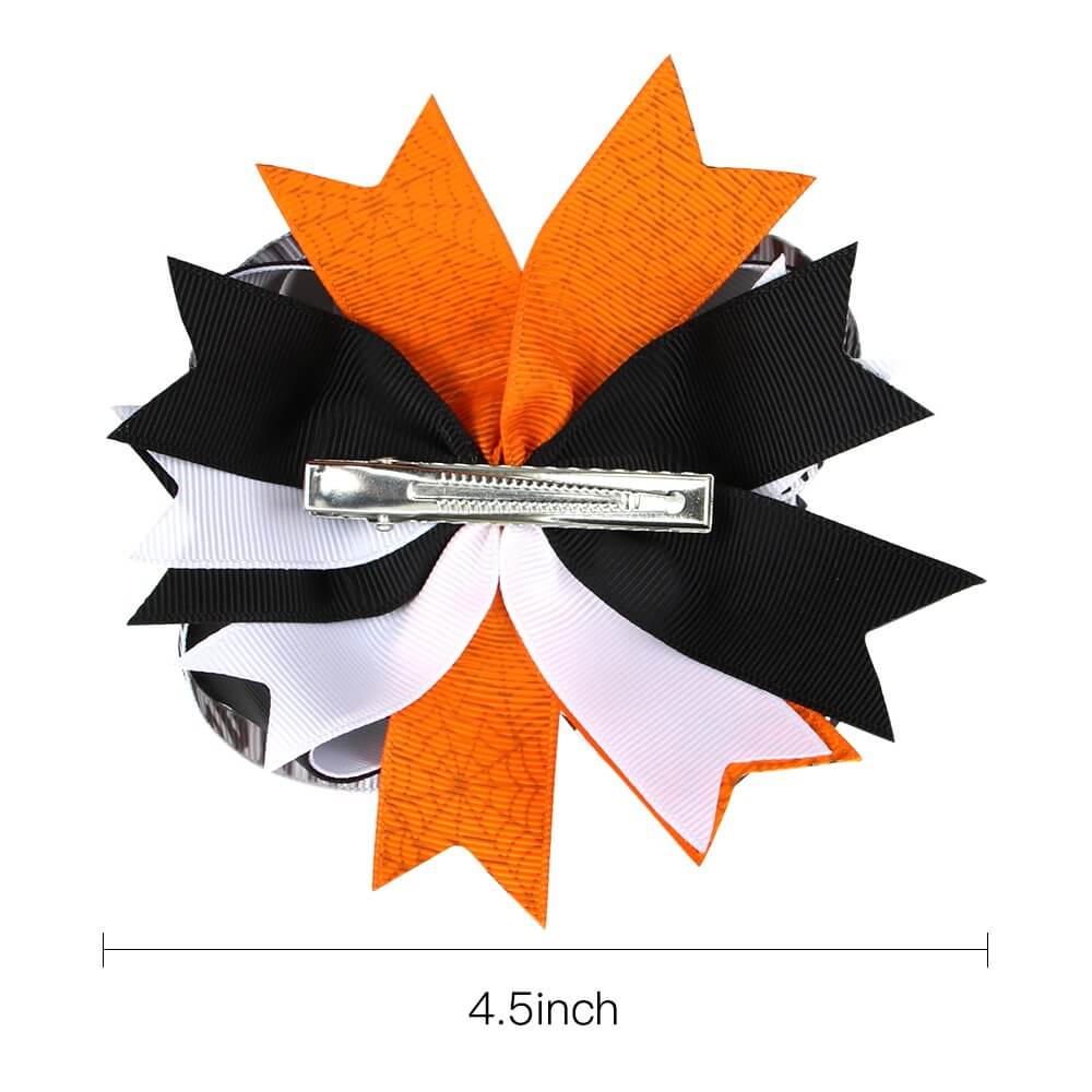 Boutique Halloween Round Hair Bows