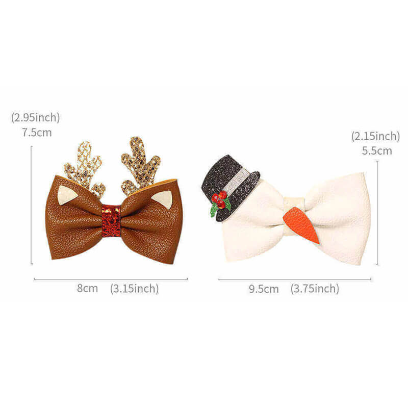 Christmas hair barrettes