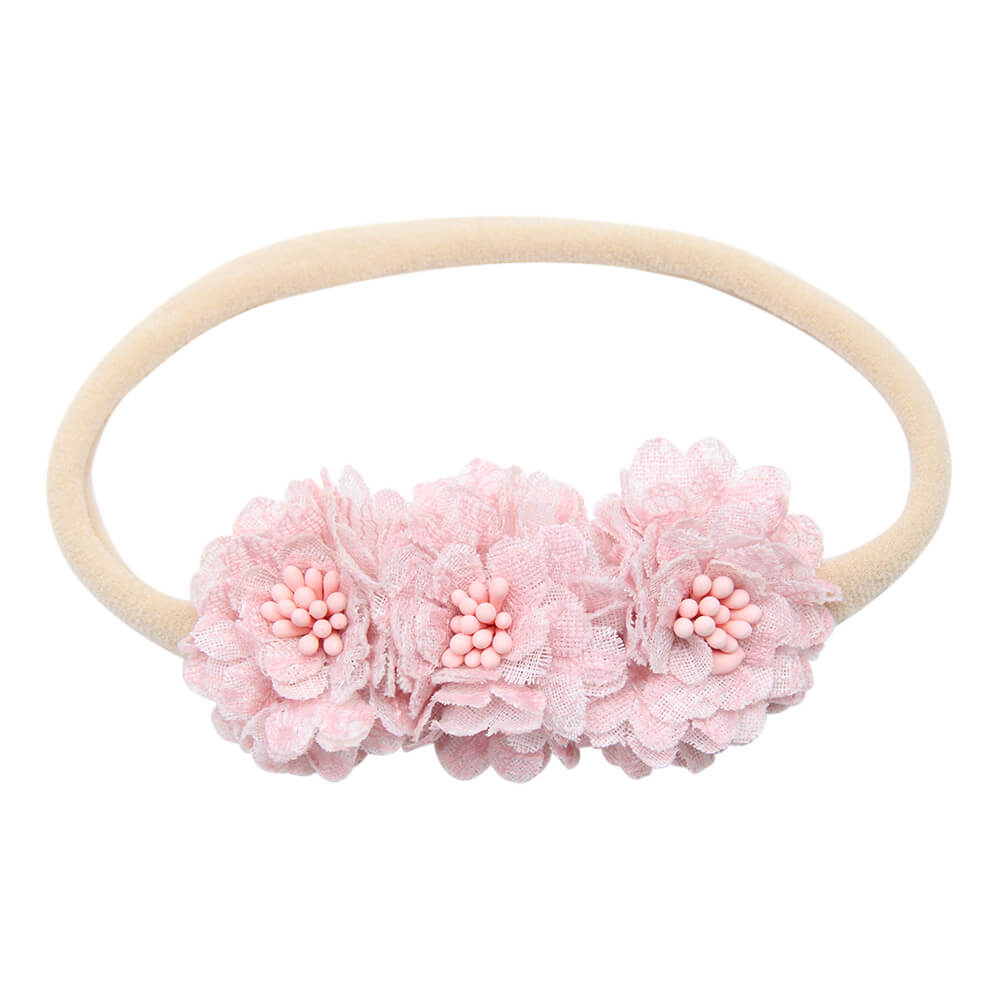 Mini Nylon Flower Baby Headband