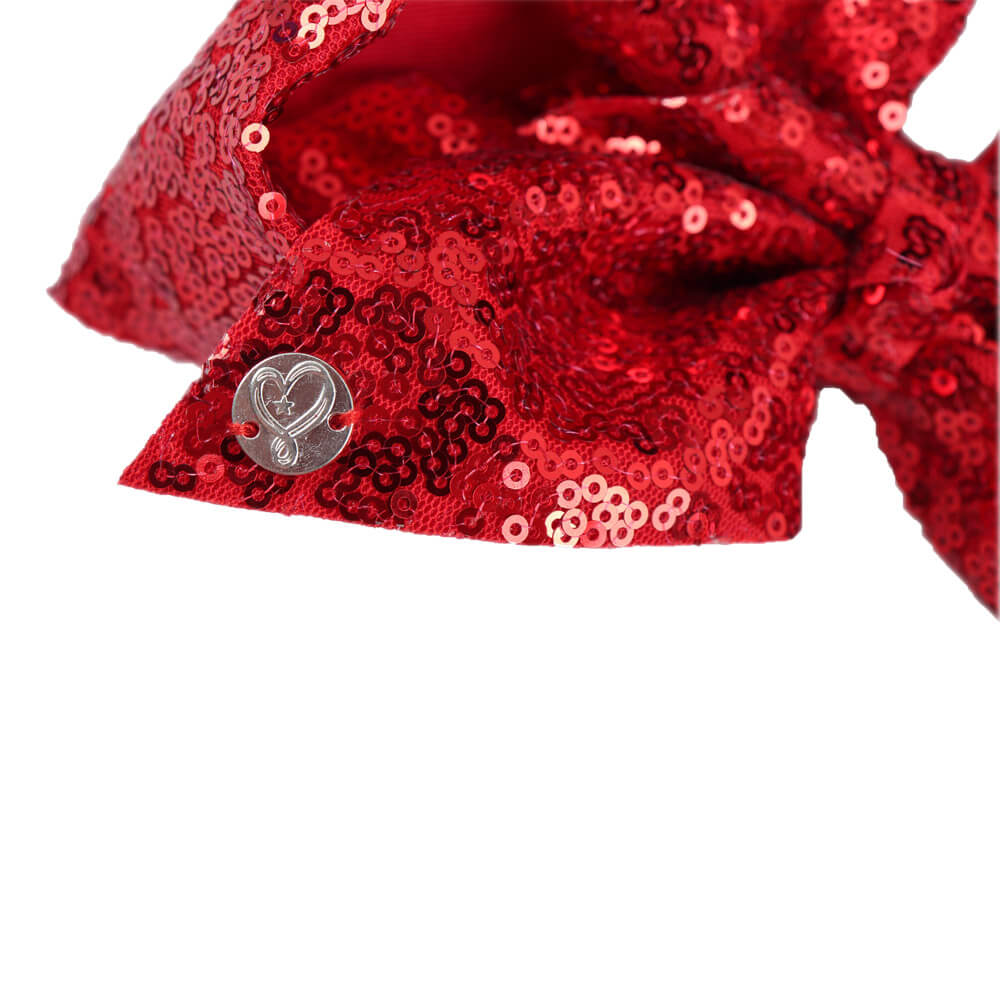 100Pcs 8'' Large Sequin Jojo Hair Bows