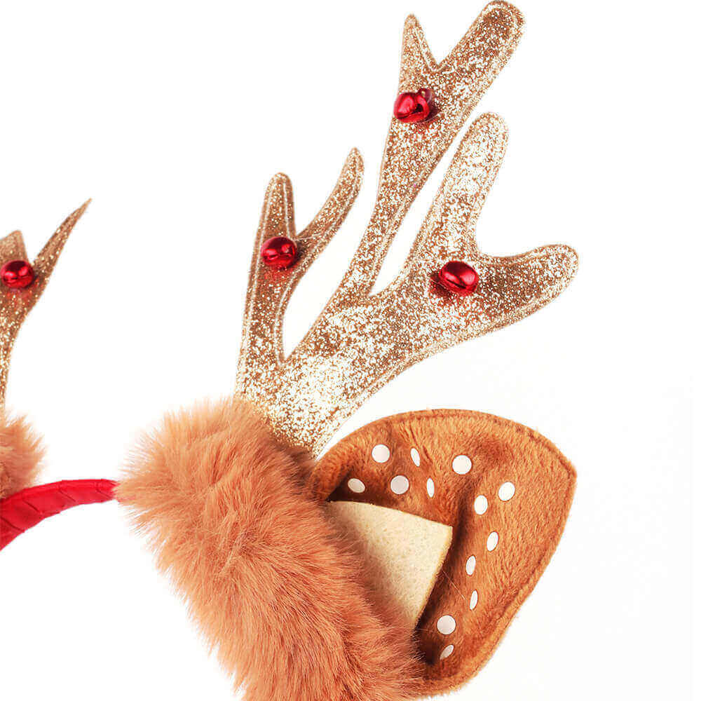 Christmas Gold Antlers Headbands