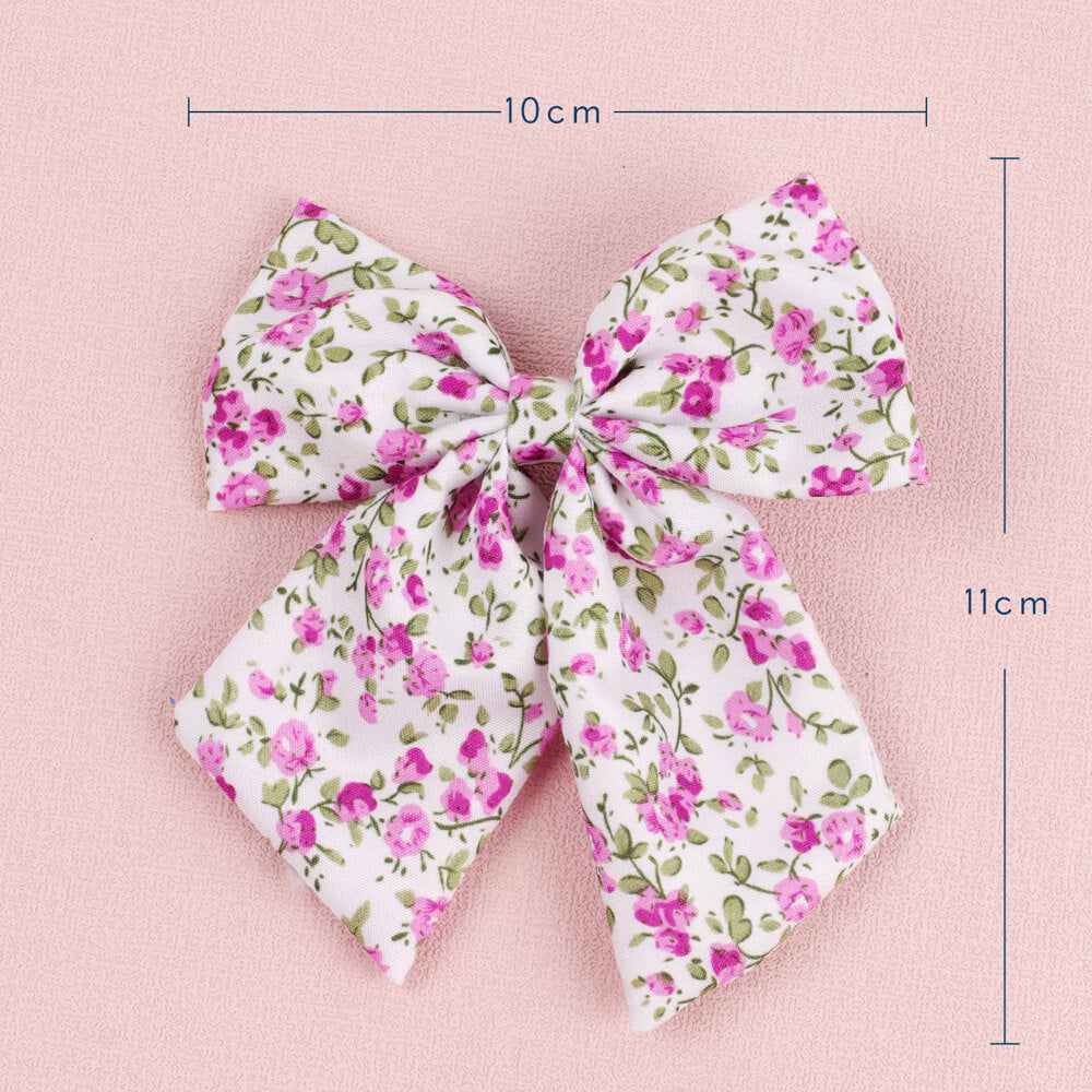 4'' Cute Flower Sailor Hair Clip Bows