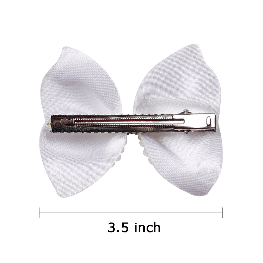 Pearl Hair Clips Girl Princess Hair Bows