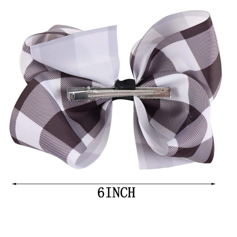 Buffalo Plaid Hair Bows