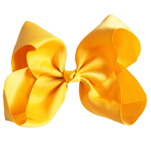 8 Inches Oversized Solid Color Hair Bows