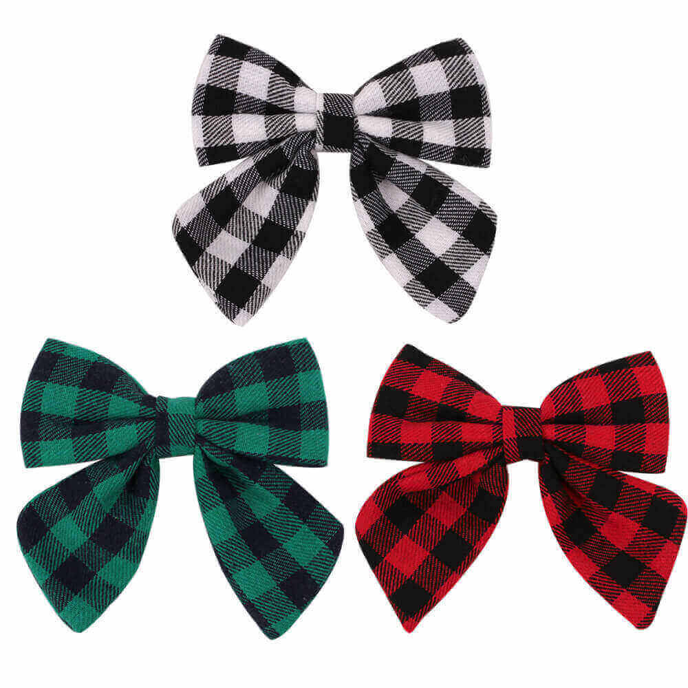 Grids Sailor Bows Large Cheer Bows