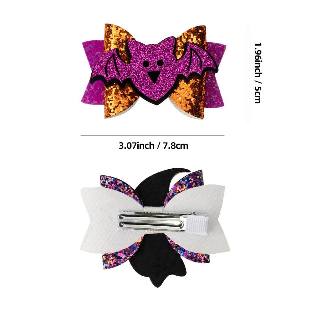 Halloween Purple Hair Clips