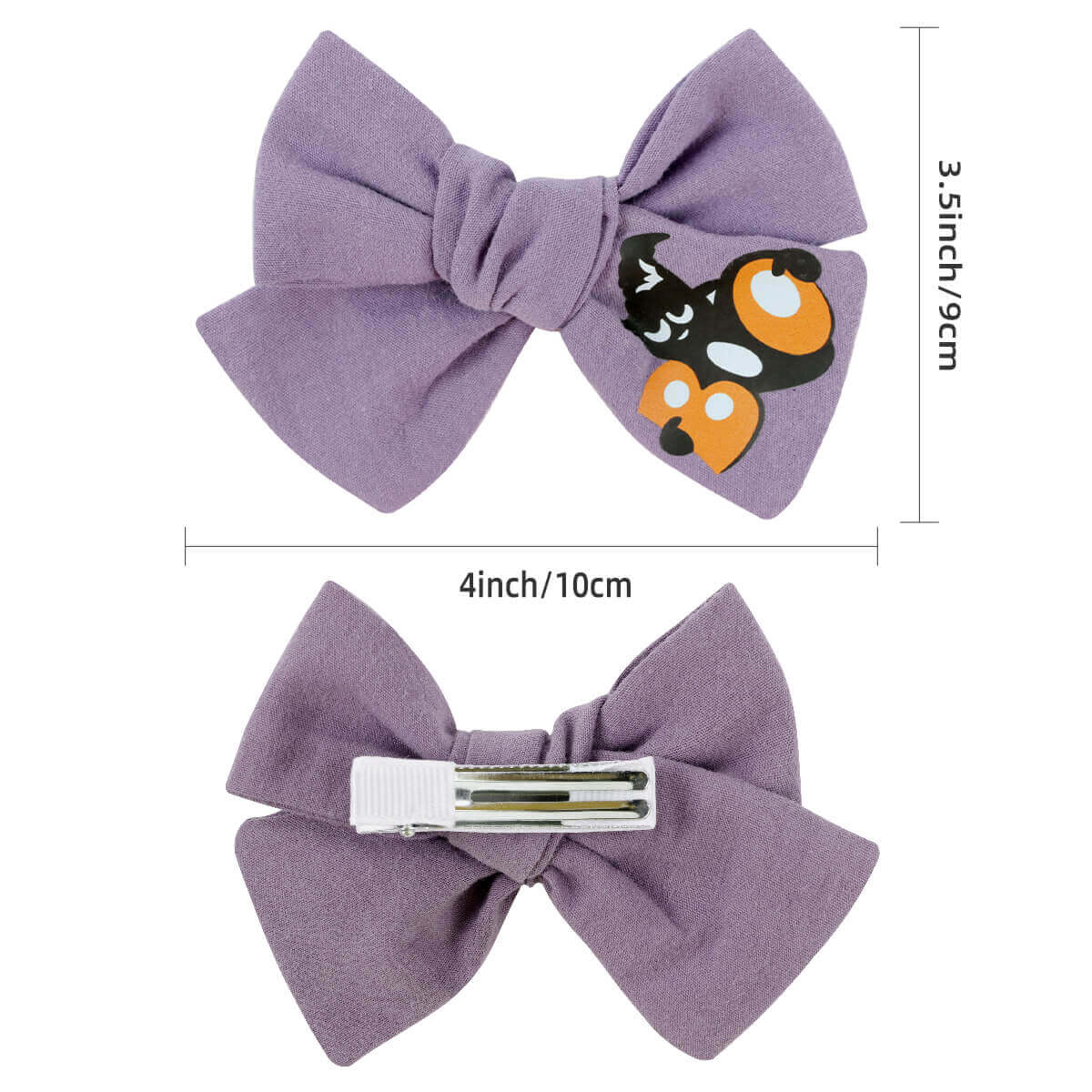 4'' Halloween Boo Ghost Hair Bows