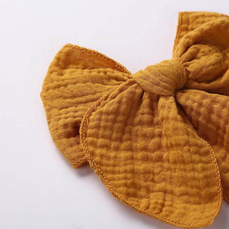 Medium Pure Color Cotton Fable Bows