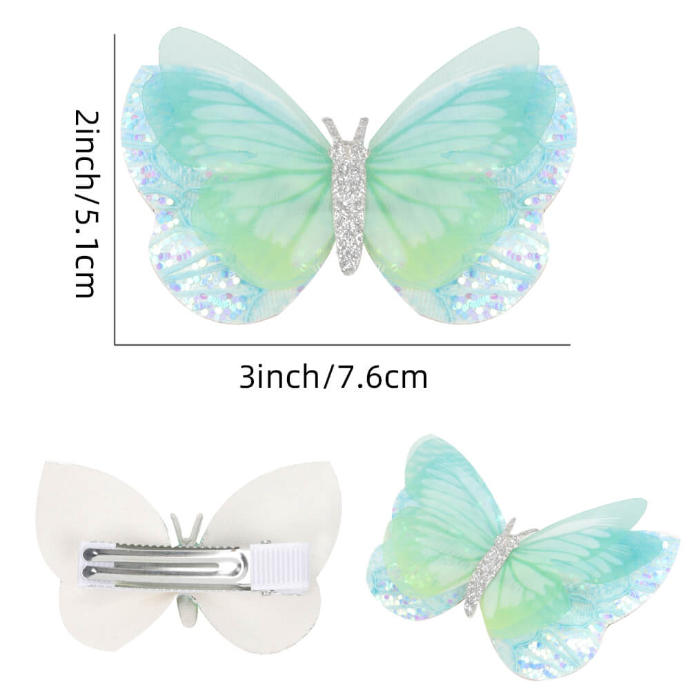 Cute Butterfly Girl Hair Clips