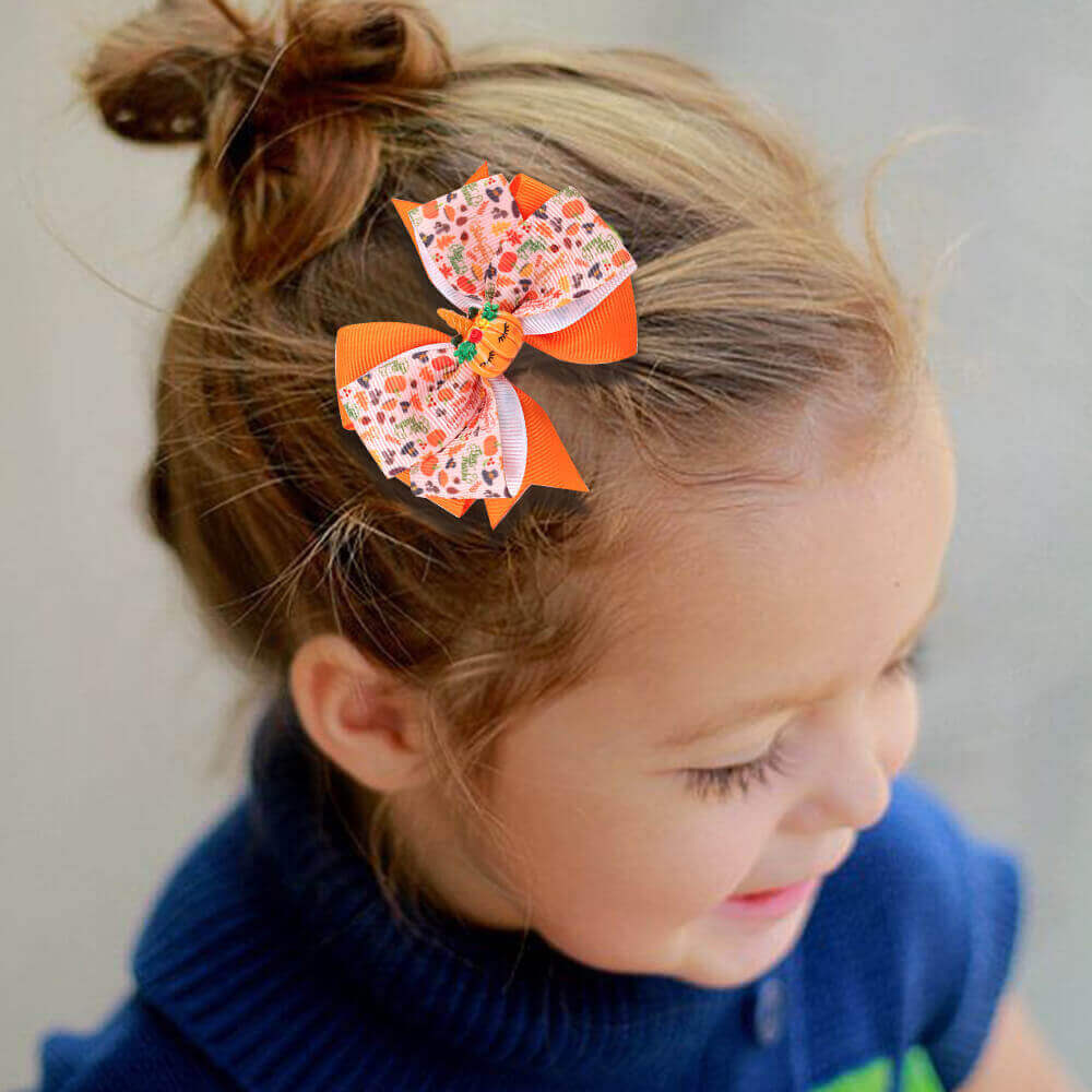 Thanksgiving Day Turkey Hair Bows